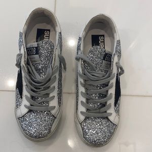 Golden Goose Glitter Superstar Size 37 worn twice